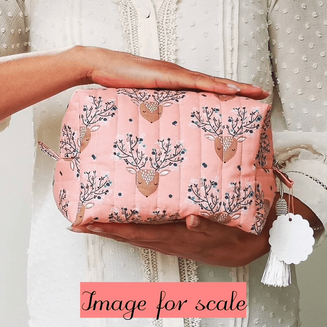 Toiletry Bag Quilted - Pastel Geometric