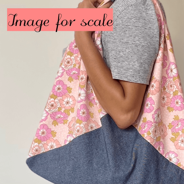 Market Bento Bag - Natural & Black Triangles