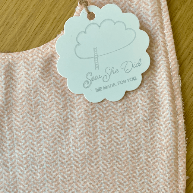 Baby Bib - Coral