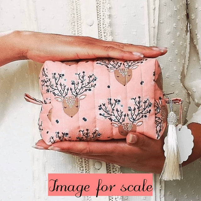 Cosmetic Bag Quilted - Neon Butterflies