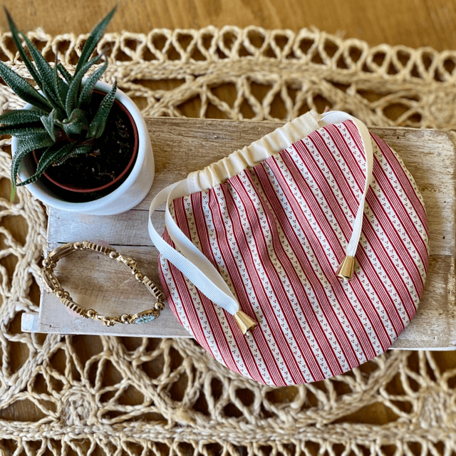 Jewellery Pouch - Red Stripes