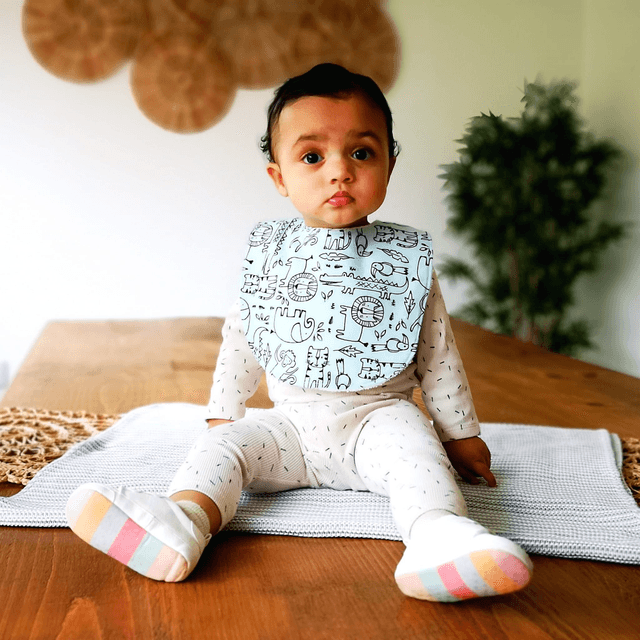 Baby Bib - Safari Animals