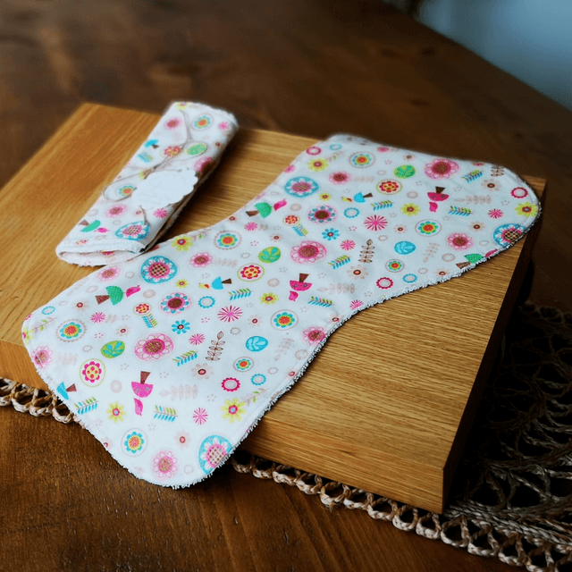Baby Burp Cloth - Scandi Birds