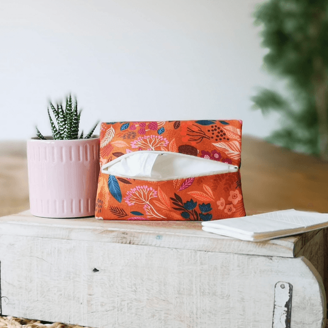 Tissue Pouch - Autumn Hedgehogs