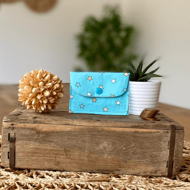 Card Wallet - Blue Stars